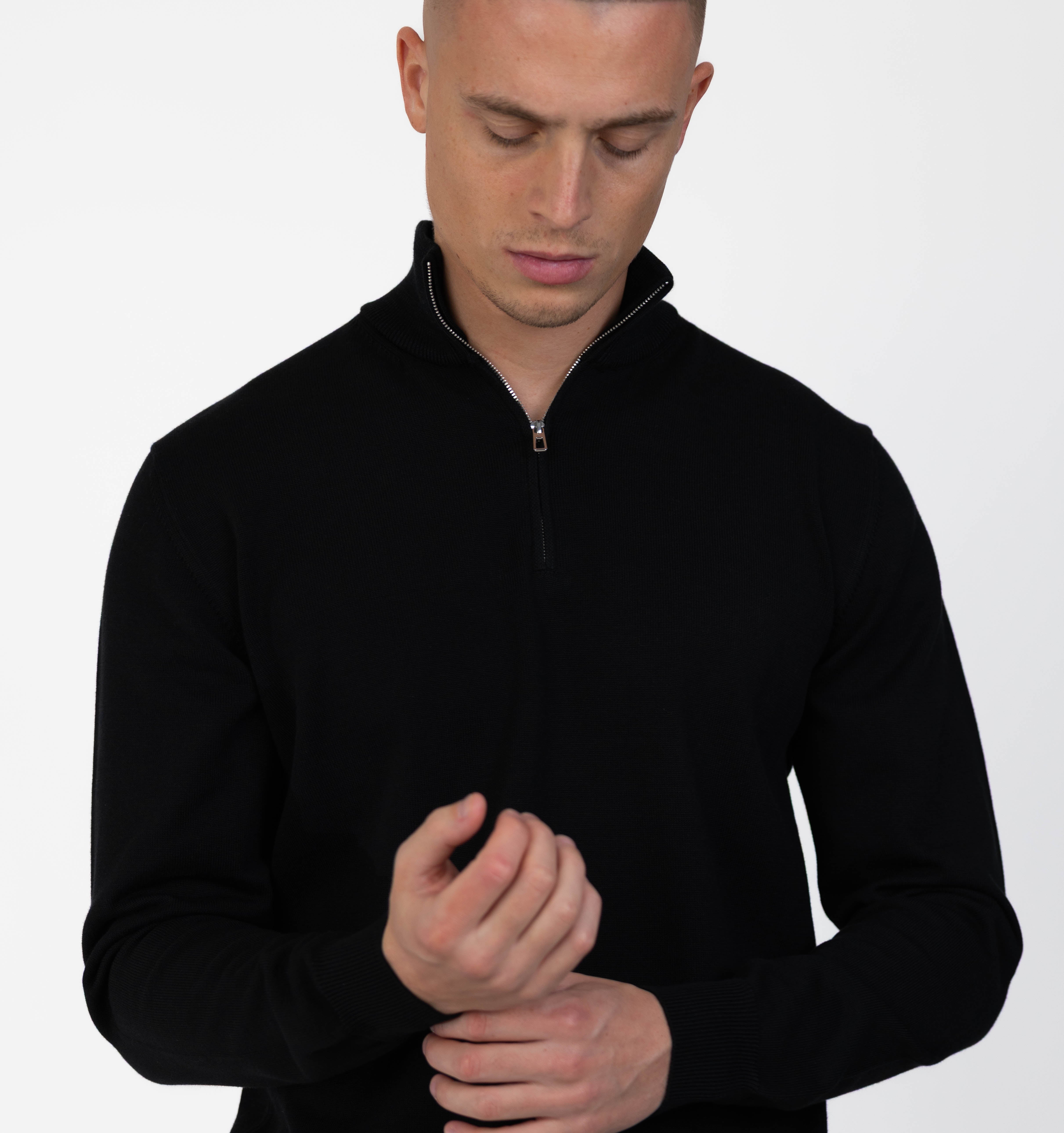MERANO HALF ZIP - BLACK