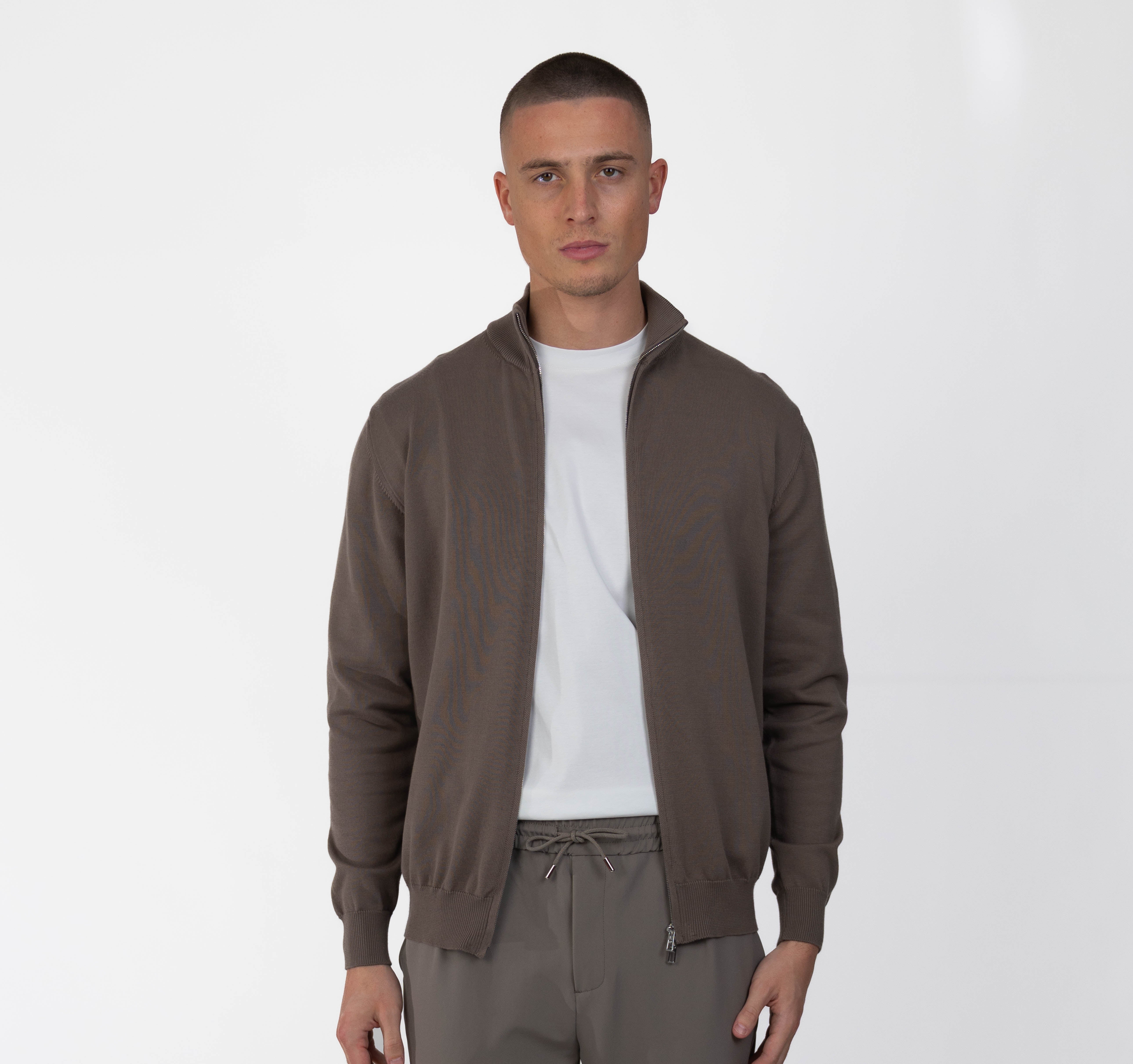 MERANO FULL ZIP - TAUPE