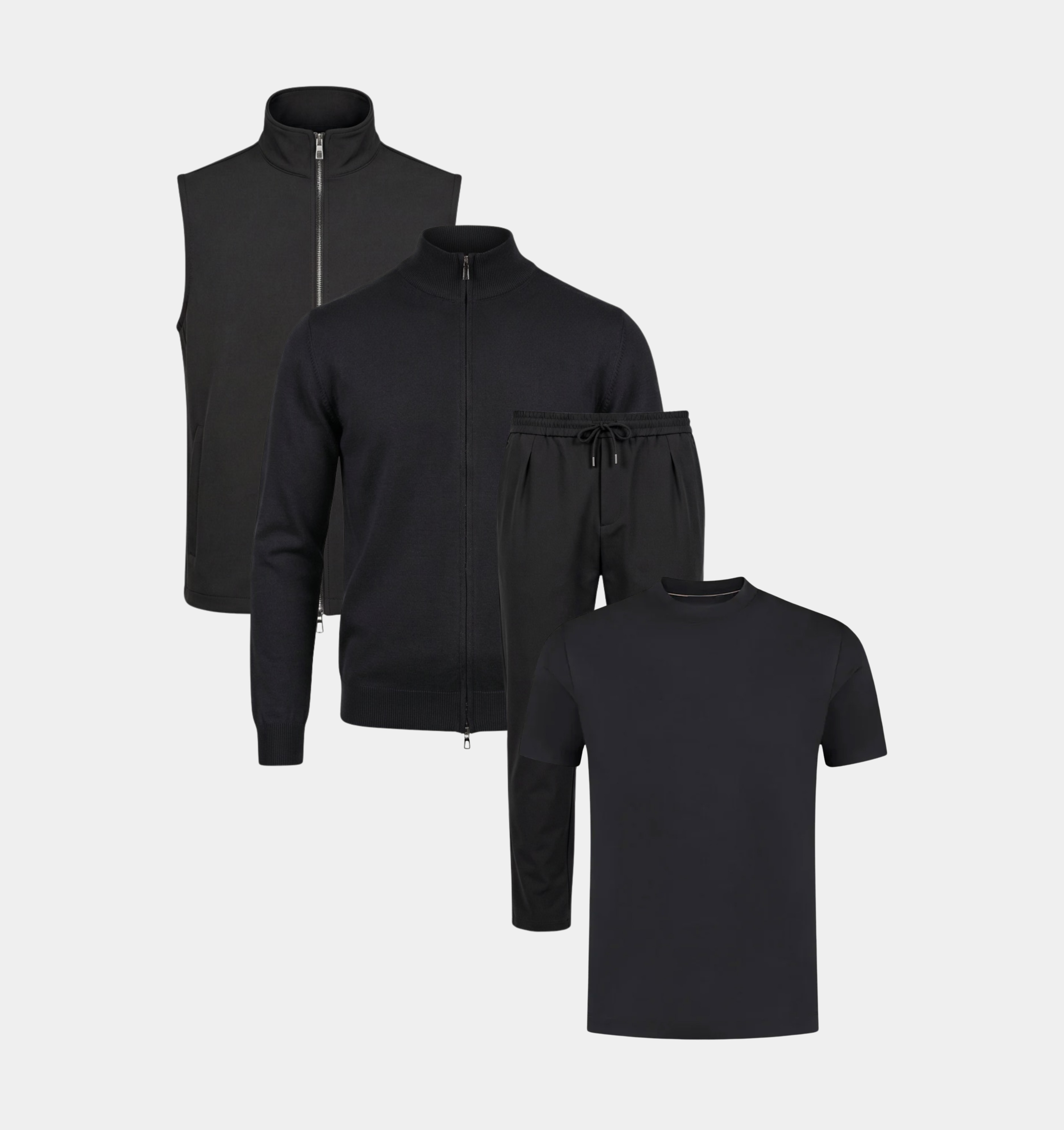 COMPLETE SET - FULL ZIP - BLACK