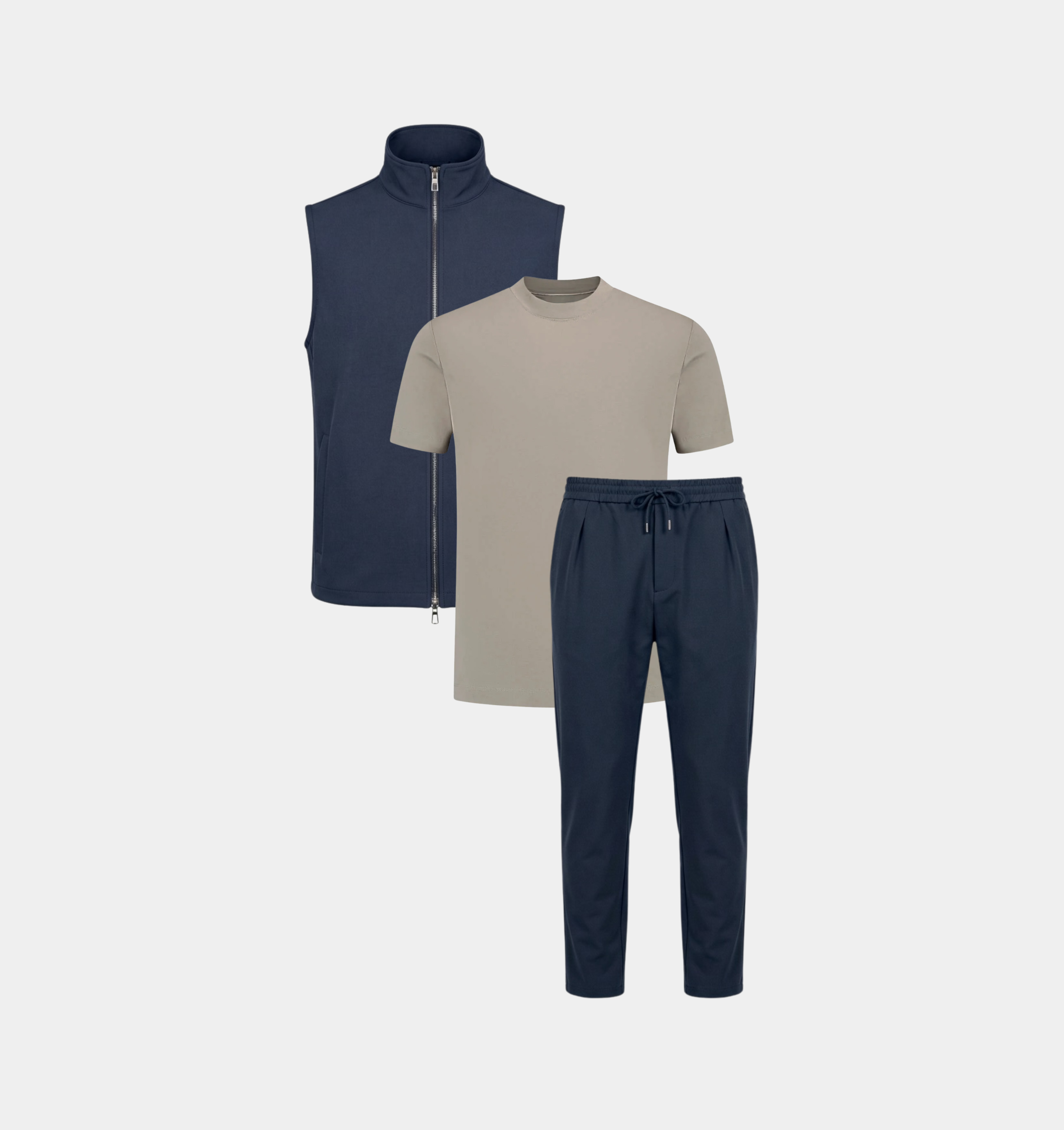 TECH SET - NAVY & FERETTI - TAUPE