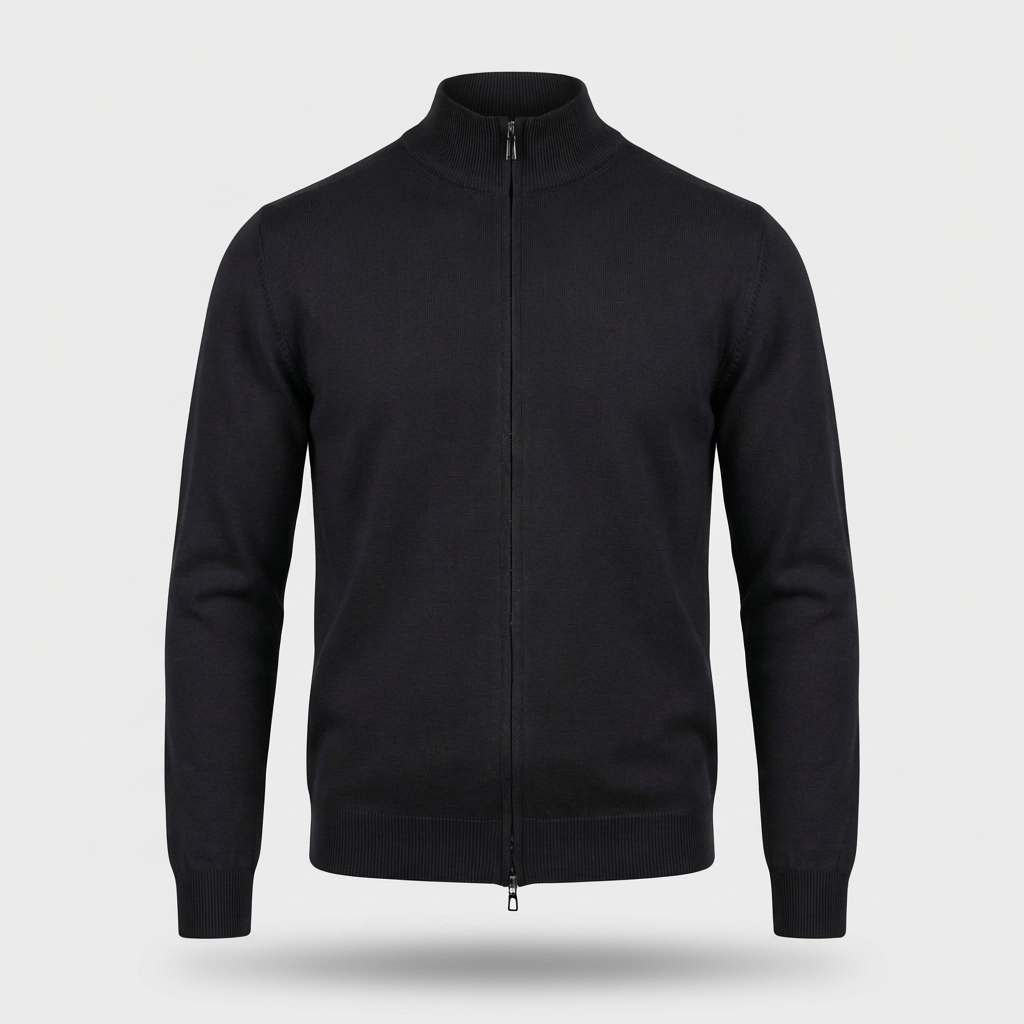 MERANO FULL ZIP - BLACK