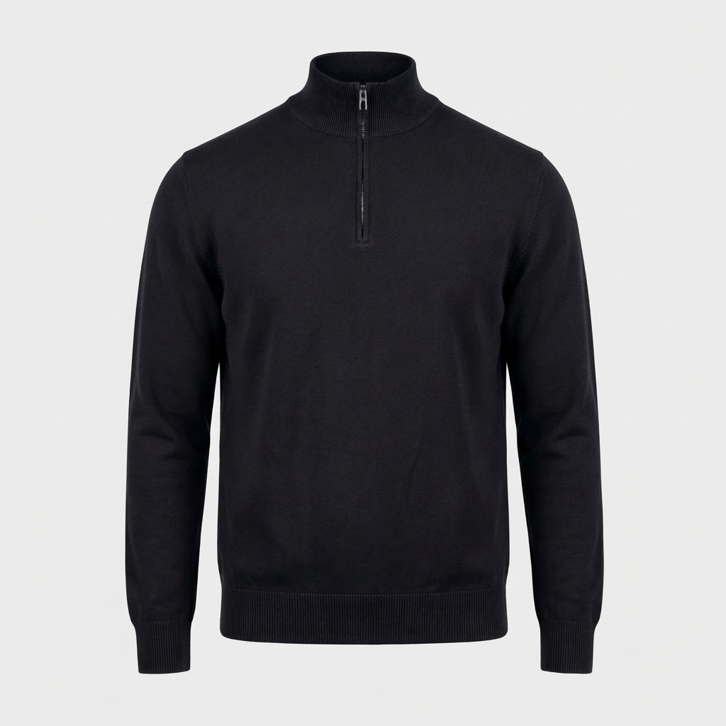 MERANO HALF ZIP - BLACK