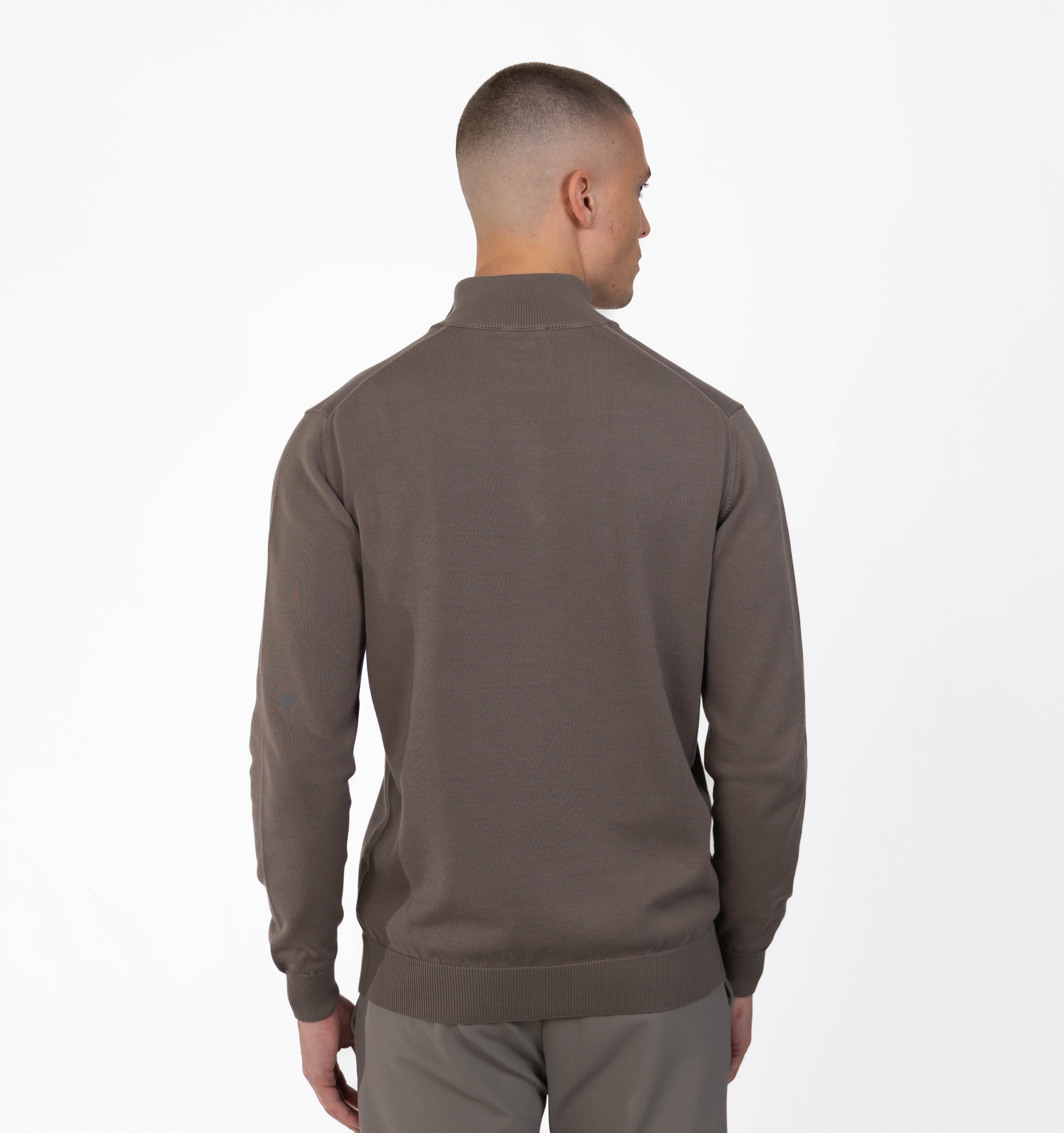 MERANO HALF ZIP - TAUPE