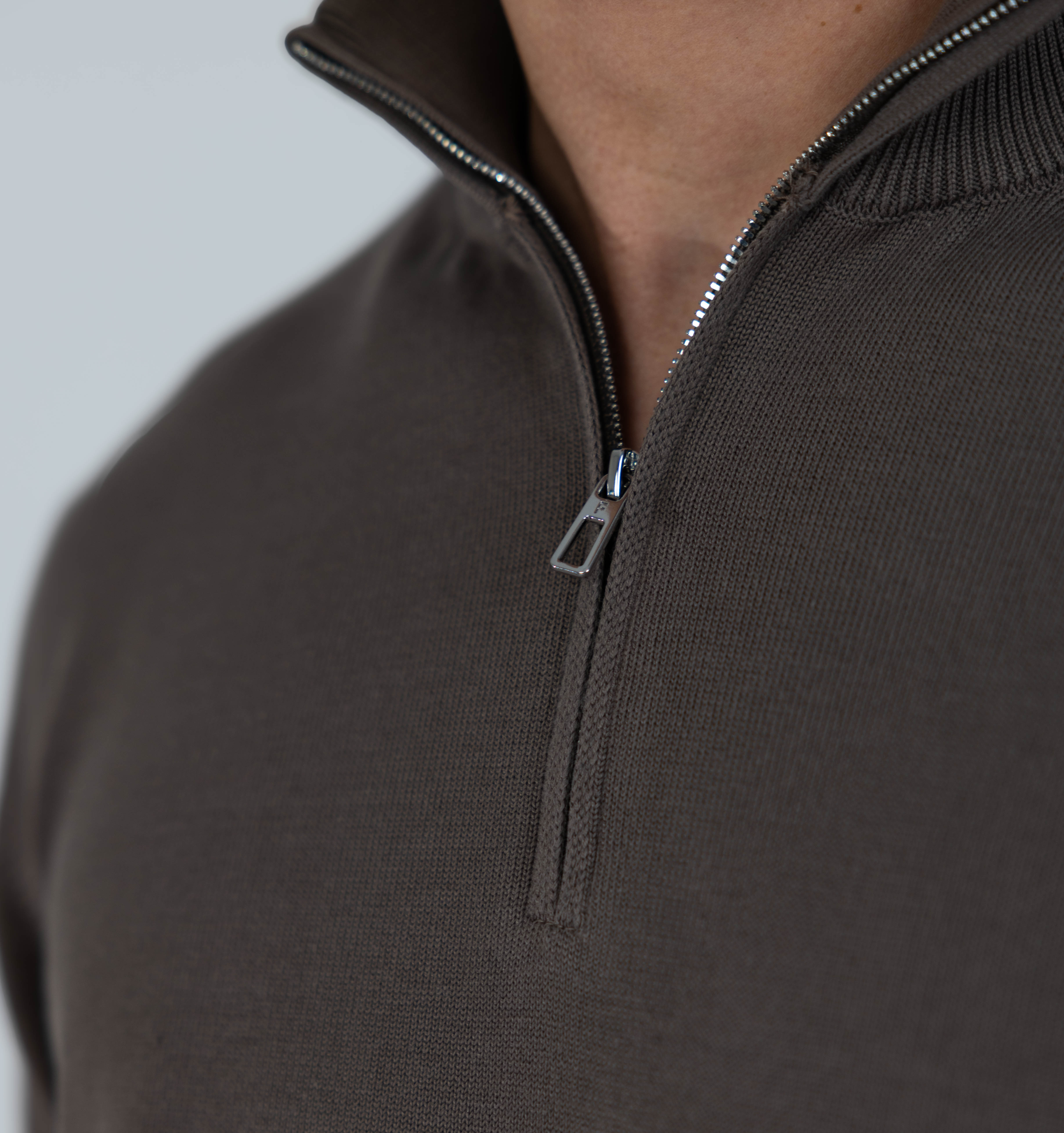 MERANO HALF ZIP - TAUPE