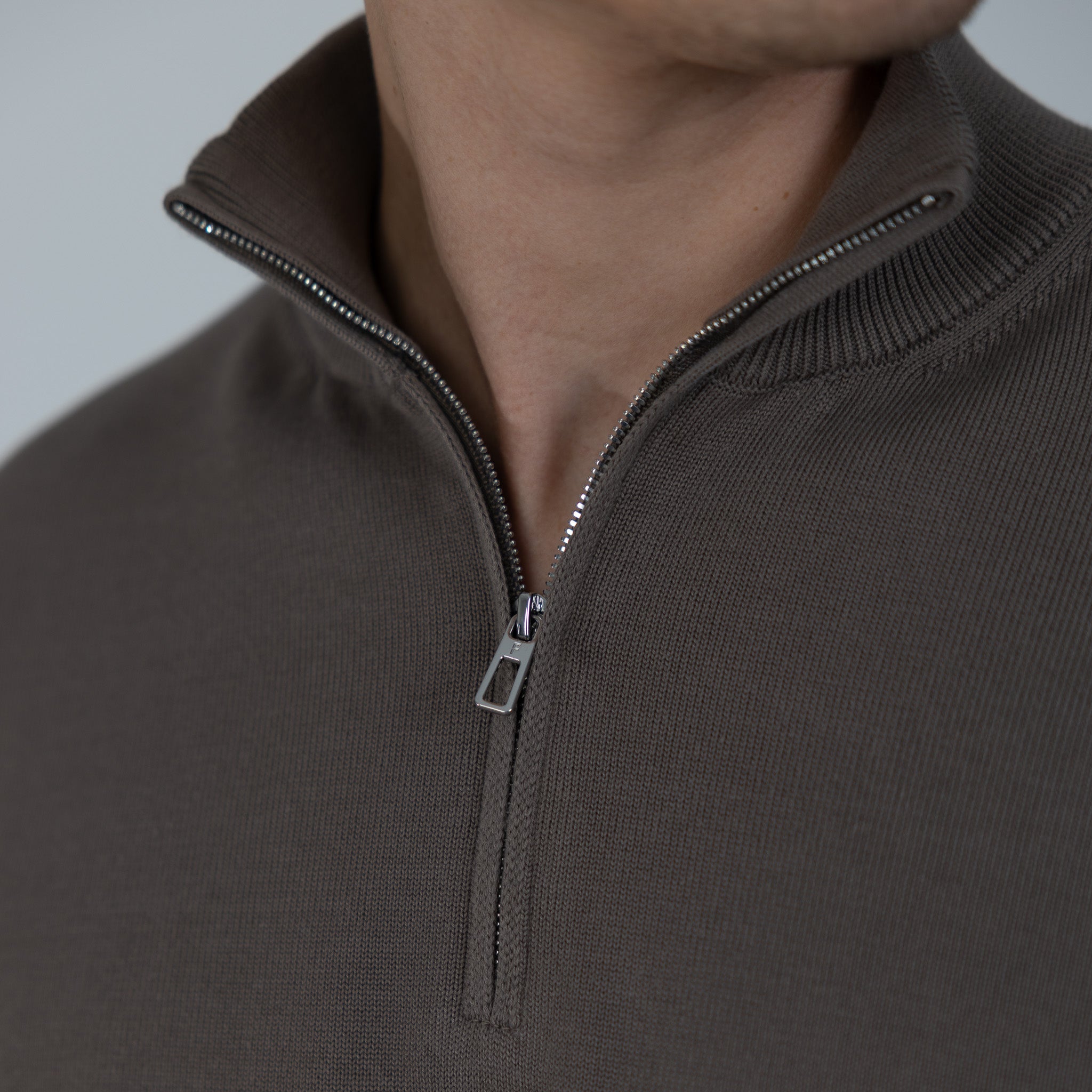 MERANO HALF ZIP - TAUPE