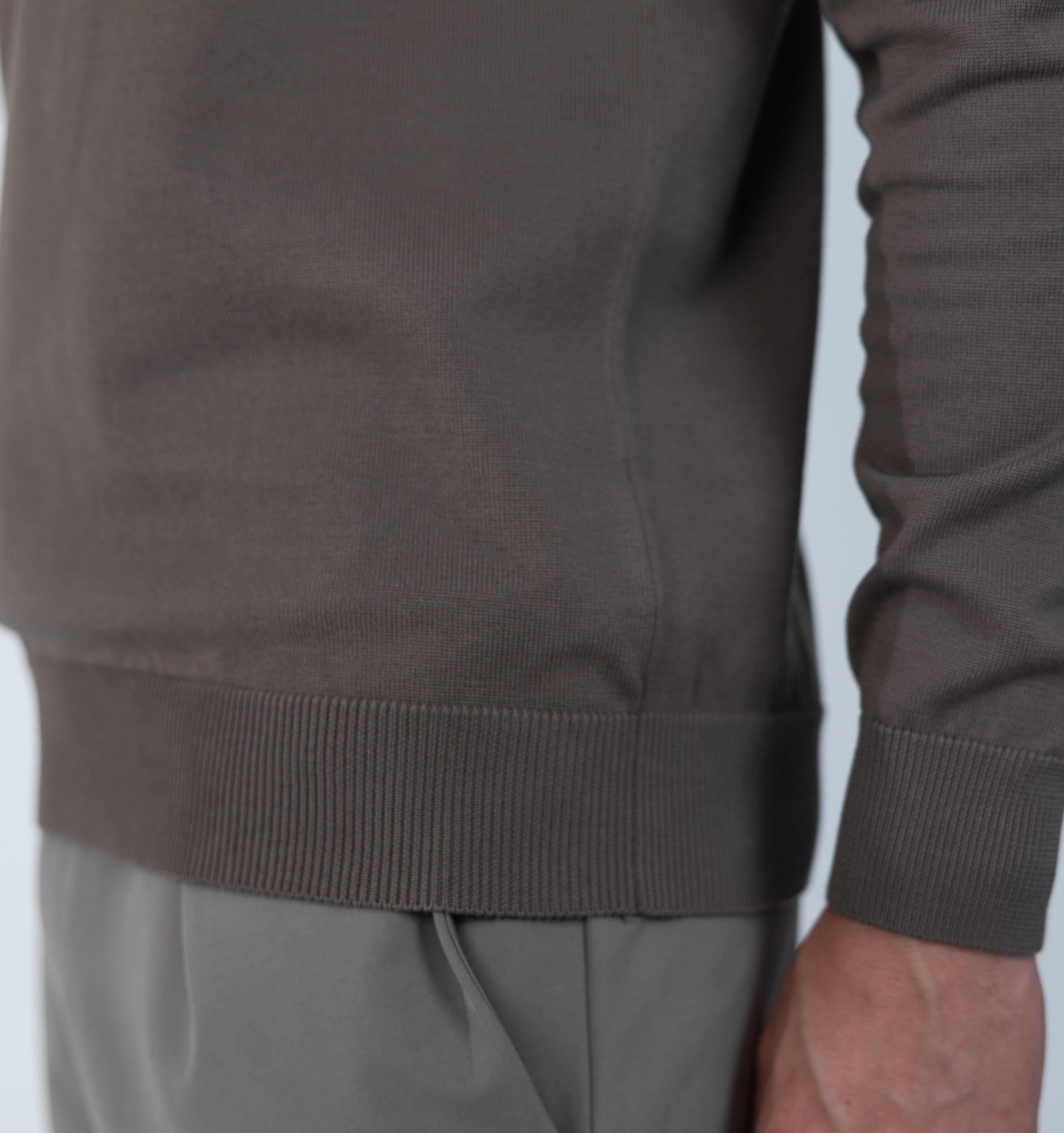 MERANO HALF ZIP - TAUPE