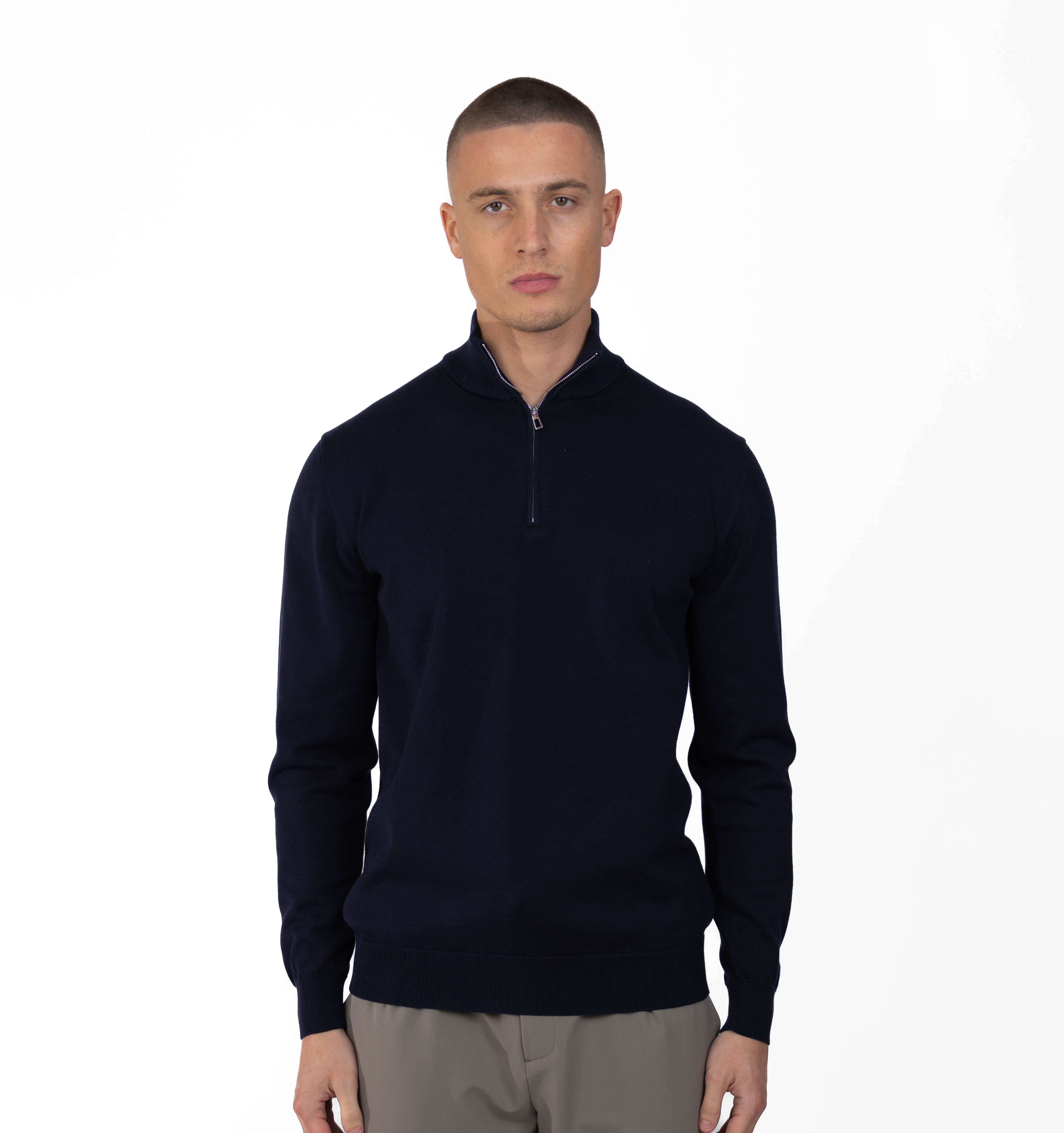 MERANO HALF ZIP - NAVY
