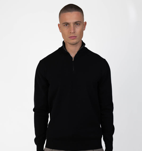 MERANO HALF ZIP - BLACK