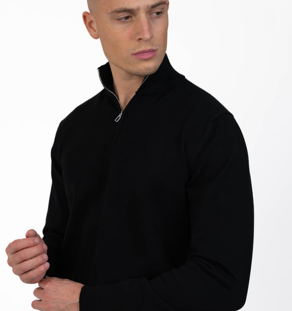MERANO HALF ZIP - BLACK