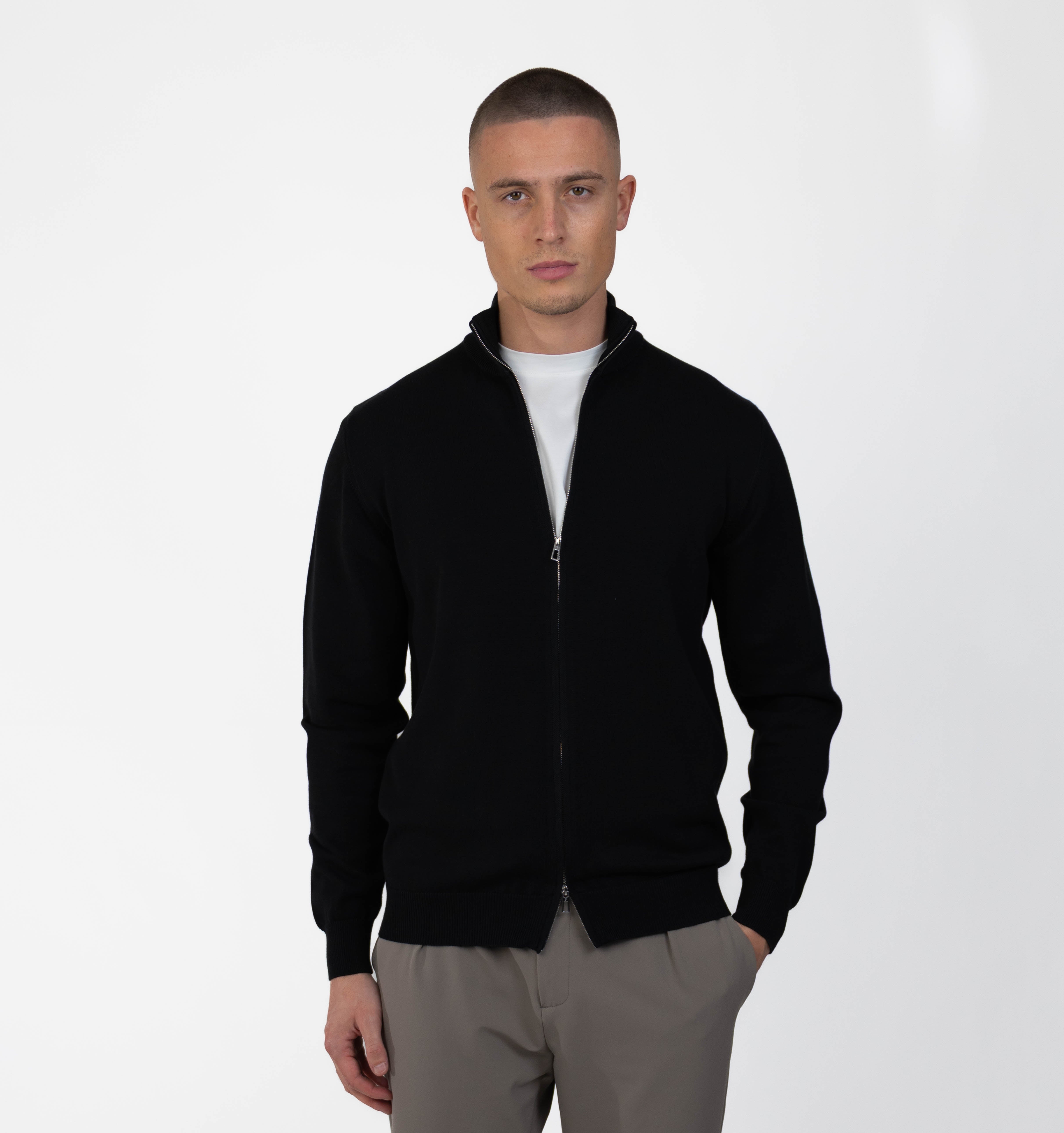 MERANO FULL ZIP - BLACK