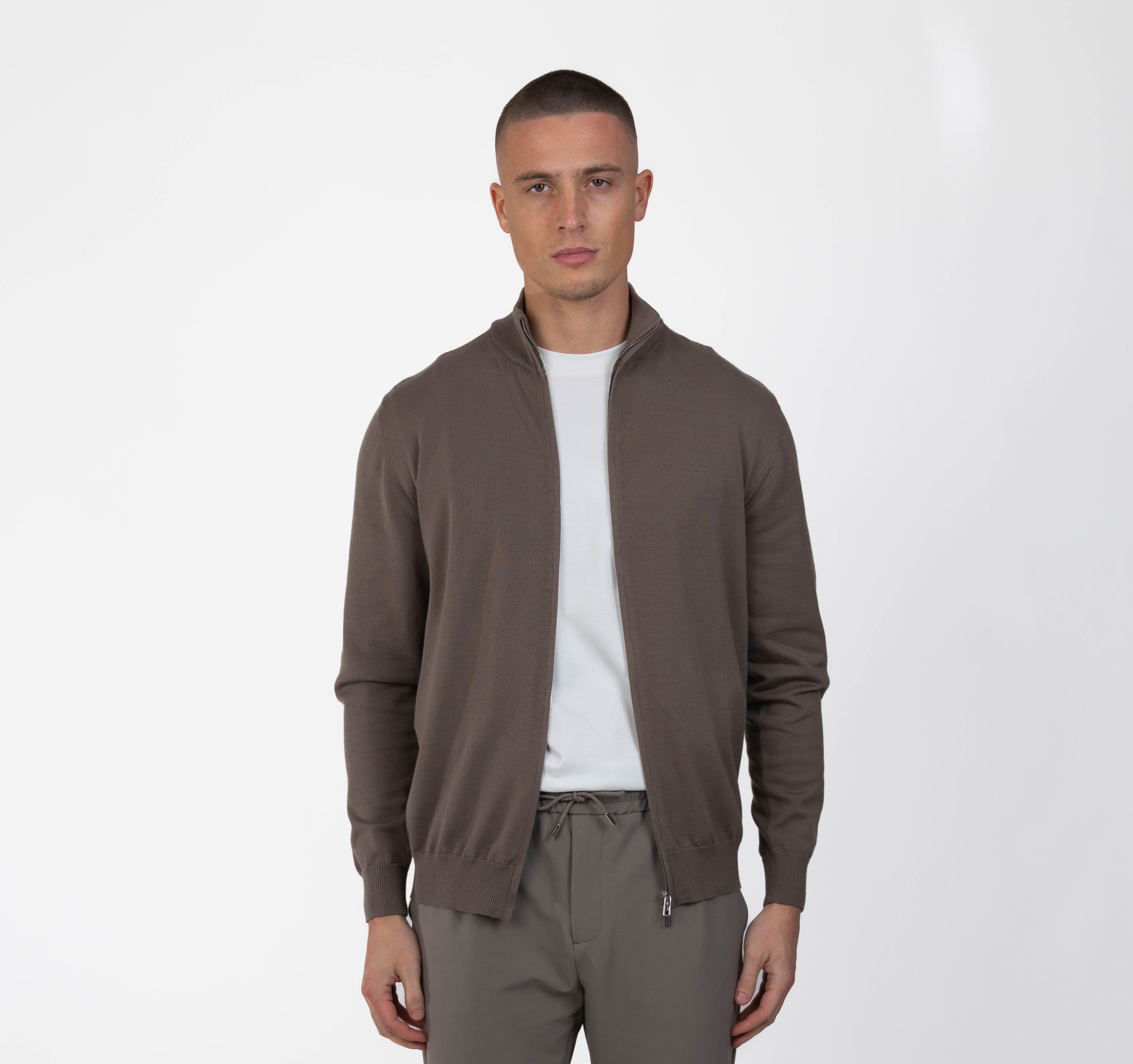 MERANO FULL ZIP - TAUPE