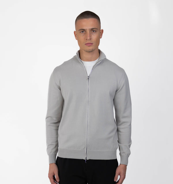 MERAN0 FULL ZIP - GRAU