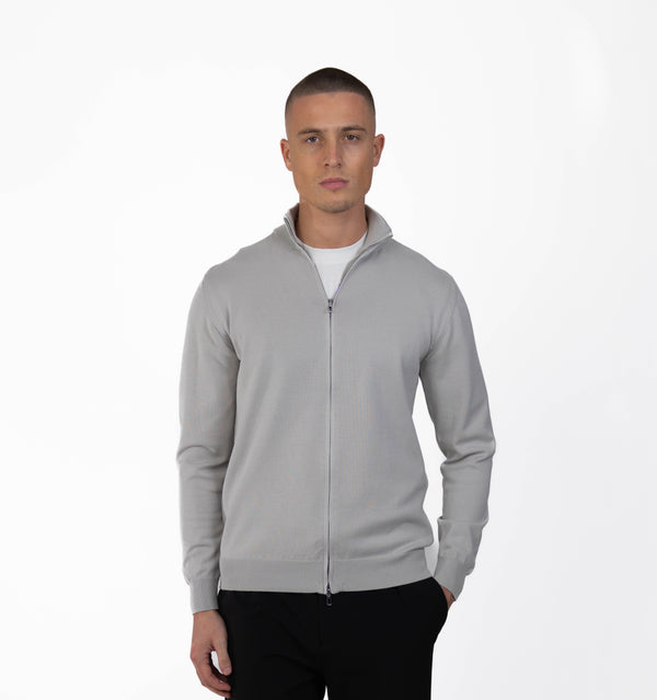 MERAN0 FULL ZIP - GRAU