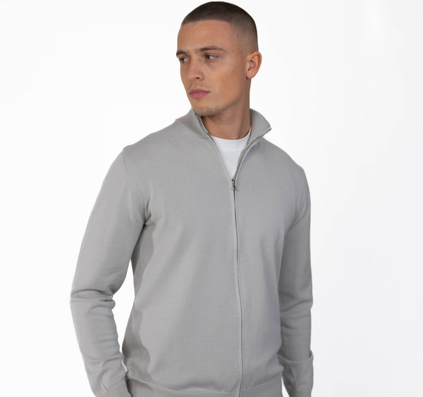 MERAN0 FULL ZIP - GRAU