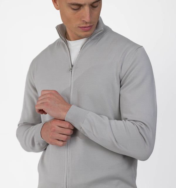 MERAN0 FULL ZIP - GRAU