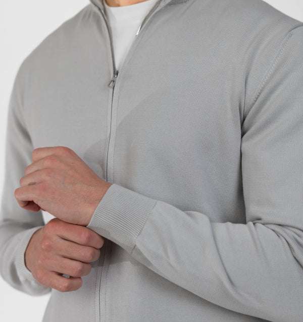 MERAN0 FULL ZIP - GRAU