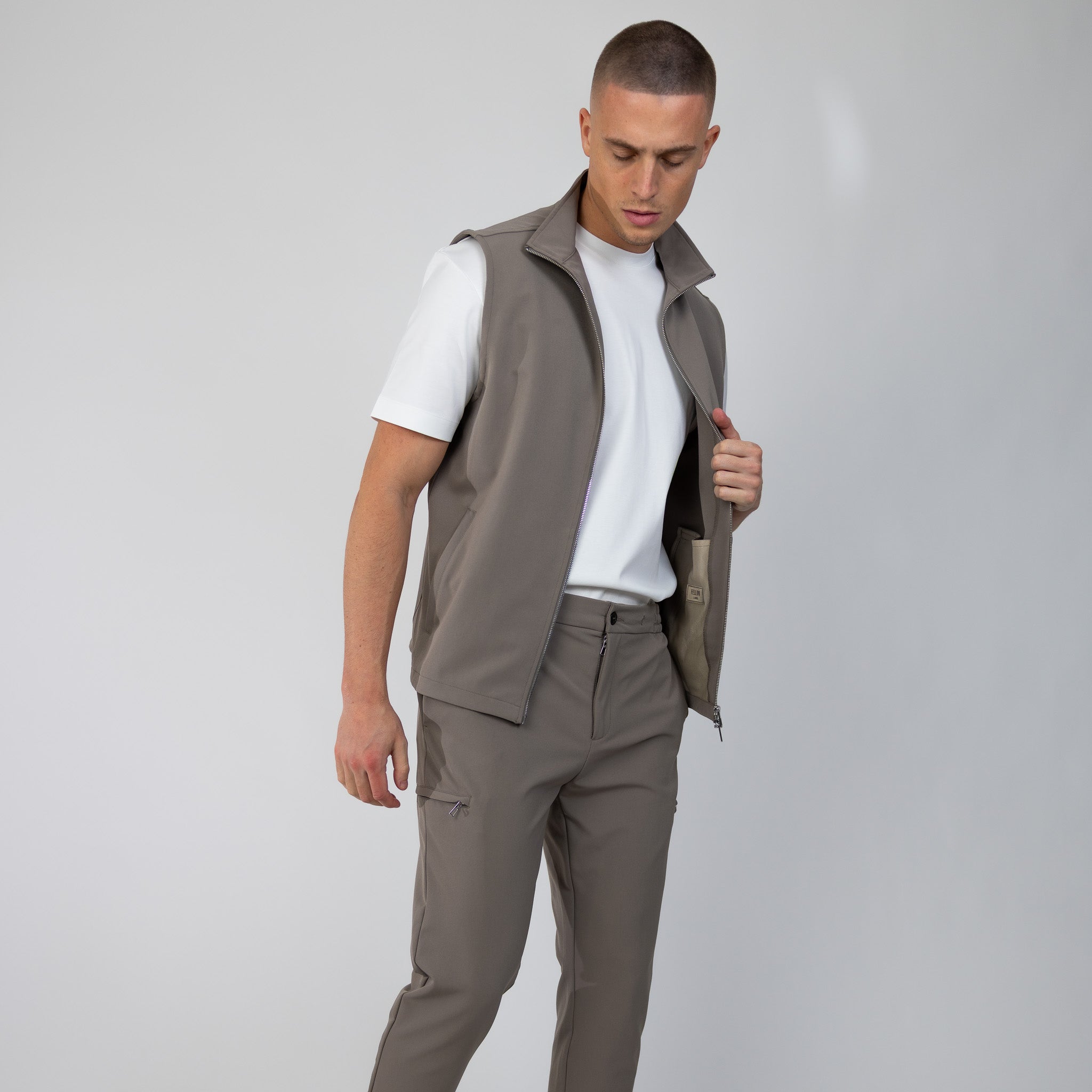 MILANO GILET - STONE