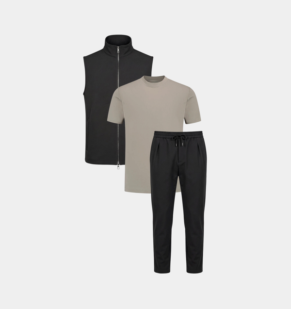 TECH SET - BLACK & FERETTI - TAUPE