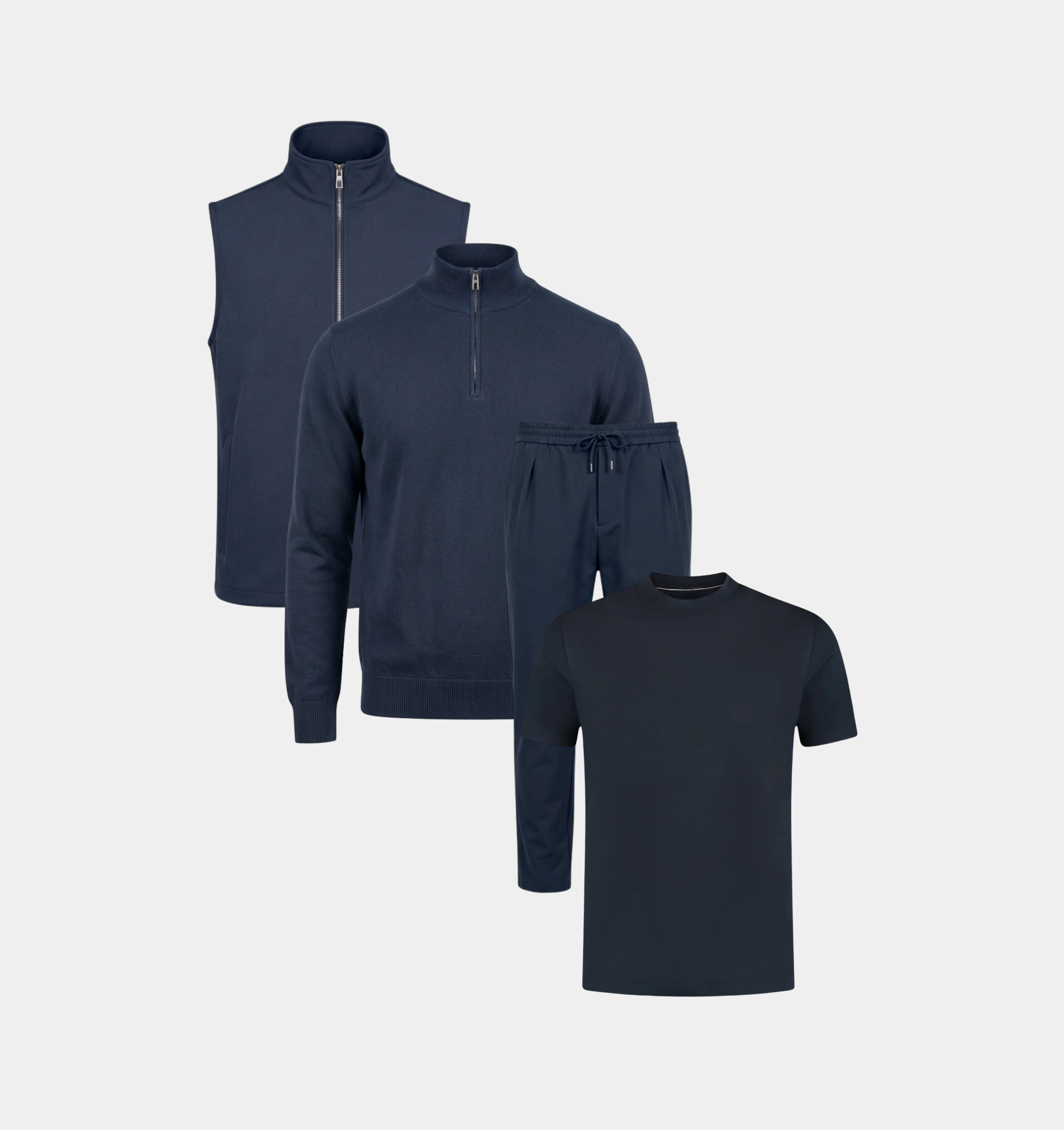 COMPLETE SET - HALF ZIP - NAVY
