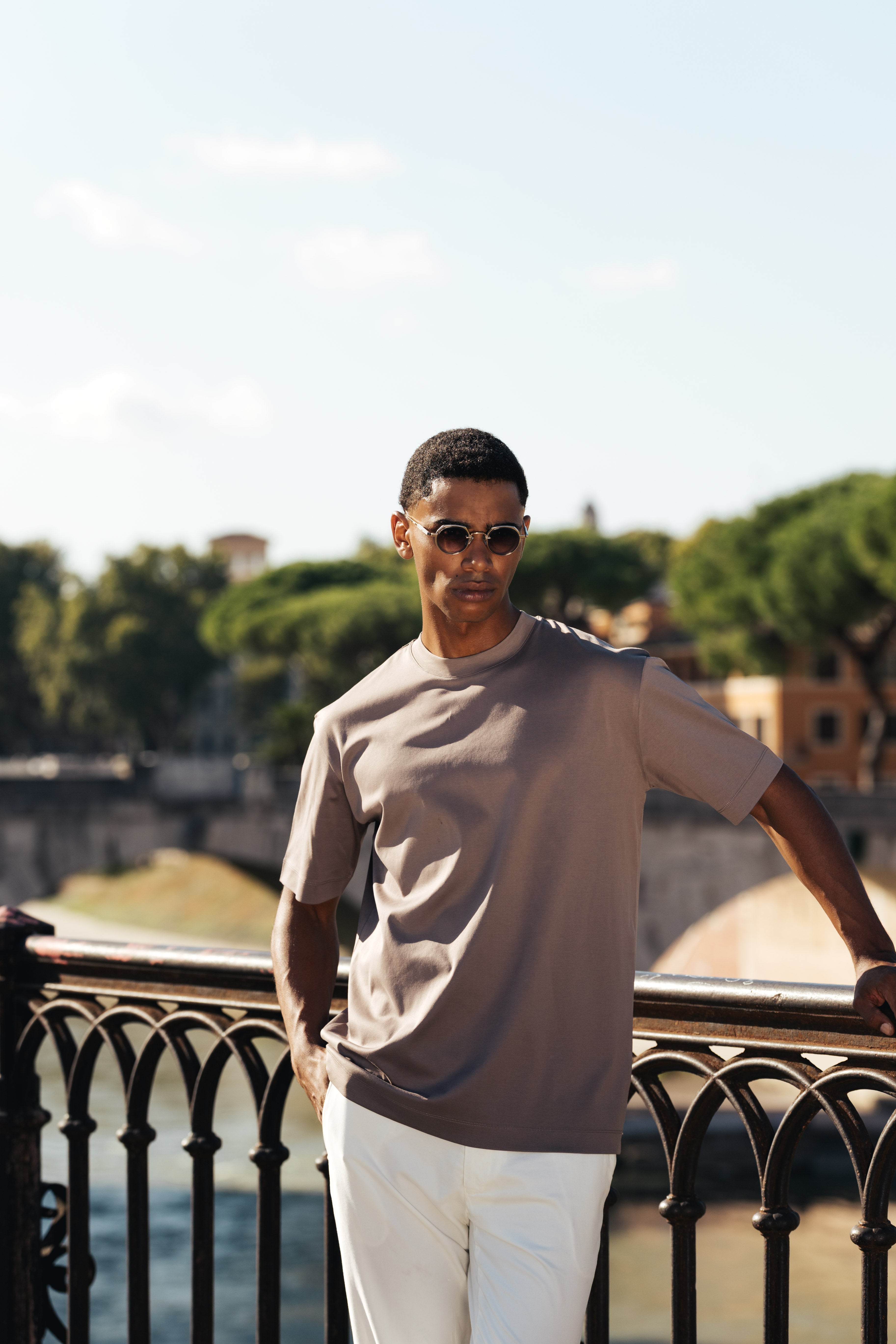 FERETTI T-SHIRT - TAUPE