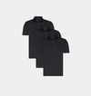 LUSO POLO 3 PACK - BLACK
