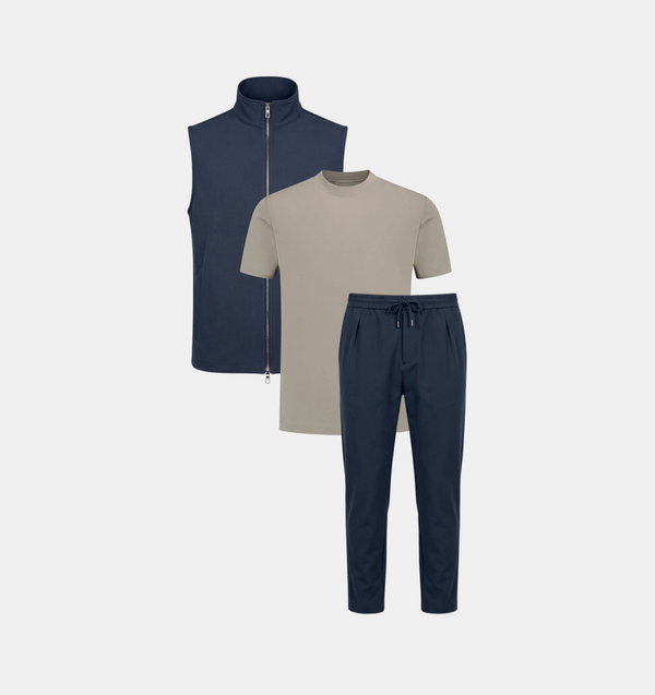 TECH SET - NAVY & FERETTI - TAUPE